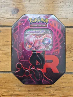 Pokemon Destined Rivals Team Rocket Tin Mewtwo ex New & Sealed - Collectors Item - Image 1