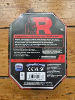 Pokemon Destined Rivals Team Rocket Tin Mewtwo ex New & Sealed - Collectors Item - Image 3