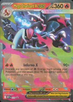 Mega Charizard X ex 029 Holo Promo ME: Mega Evolution Promo Pokemon LP - Image 1