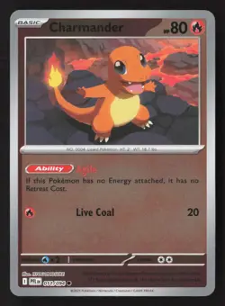 Charmander Common Reverse Holo PFL 011/094 NM Pokemon TCG - Image 1