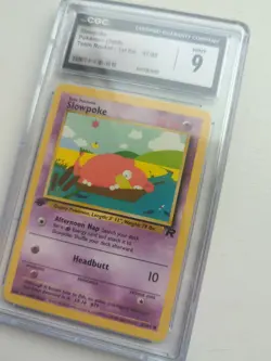 Slowpoke POKEMON (2000) Team Rocket 1st Edition 67/82 CGC Mint 9 - Image 5