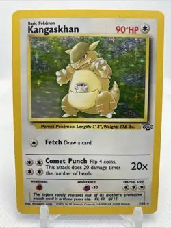 Pokemon TCG Kangaskhan Jungle 5/64 Holo Unlimited Holo Rare - Image 1