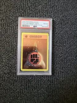 Pokemon Energize Your Game Cycle Fighting Energy Holo PSA 8 PK2647 - Image 1
