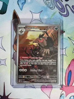 Pokemon TCG Mandibuzz White Flare Illustration Rare 145/086 Near Mint - Image 1