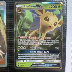 Pokemon Leafeon GX SM146 Sun & Moon BLACK STAR PROMO Eeveelution NM - Image 1