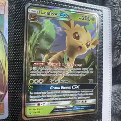 Pokemon Leafeon GX SM146 Sun & Moon BLACK STAR PROMO Eeveelution NM - Image 2