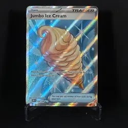 Pokemon Jumbo Ice Cream full art Holo Trainer 109/086 Me:04 chaos rising - Image 1