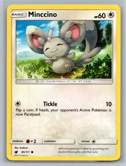 Minccino 85/111 Common Crimson Invasion Pokemon Near Mint - Image 1