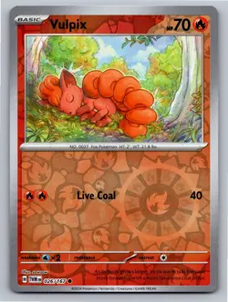 Vulpix 026/167 Common Twilight Masquerade Pokemon Reverse Holo Near Mint - Image 1