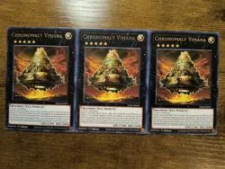 Chronomaly Vimana x3 JUSH-EN044 Justice Hunters Yugioh 1st Edition NM - Image 1