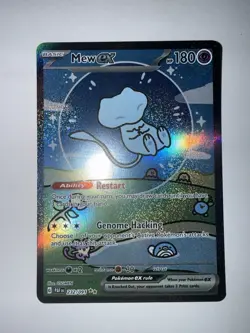 Pokemon Mew ex 232/091 SV Paldean Fates SIR Full Art Holo English 180HP - Image 2