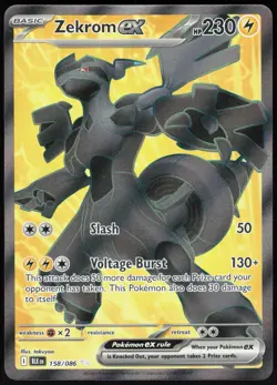 Zekrom ex 158/086 Holo Black Bolt Ultra Rare takuyoa Near Mint - Image 2