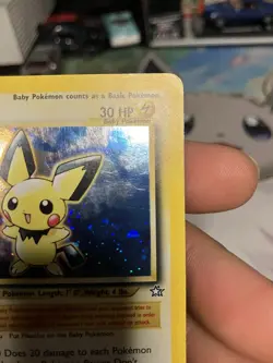 Pokemon TCG First Edition Pichu Holo Rare Neo Genesis 12/111 Vintage WOTC MP - Image 3
