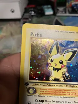 Pokemon TCG First Edition Pichu Holo Rare Neo Genesis 12/111 Vintage WOTC MP - Image 4