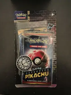 2019 Pokemon TCG Detective Pikachu Hanging Blister Pack 2 Packs and Coin 820650806353 - Image 1