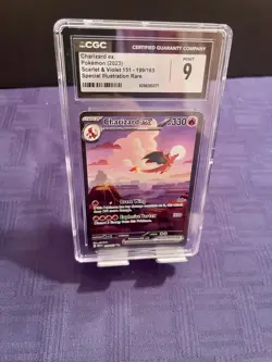 2023 Pokemon S & V 151 Special Illustration Rare #199 Charizard ex CGC 9 MINT - Image 1
