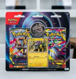 Pokemon Mega Evolution Phantasmal Flames 2 Pack Blister Sealed Raikou Promo New - Image 1