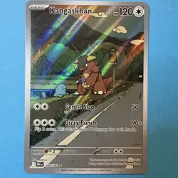 Pokemon Kangaskhan sv10: Paldea Evolved Illustration Rare Full Art Holo 204/182 - Image 2