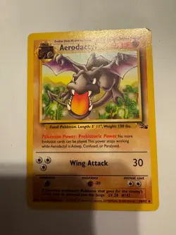 Pokemon TCG Vintage Non-Holo Rare Aerodactyl Fossil 16/62 WotC MP - Image 1