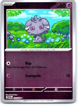 Espurr 033/088 Common Perfect Order Pokemon Reverse Holo Near Mint - Image 1