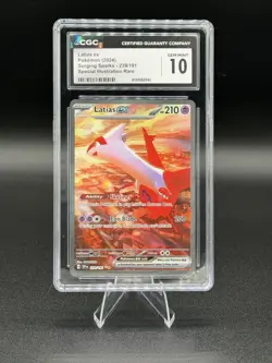 [CGC10] Pokemon Latias EX 239/191 Special Illustration Rare SV08:Surging Sparks - Image 1
