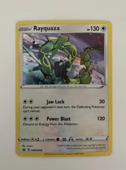 Rayquaza SWSH029 Holo Promo Sword & Shield Promo Pokemon Holo MINT - Image 1