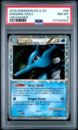 Kingdra Prime Unleashed Holo Card 85/95 Pokemon Psa 8 - Image 1