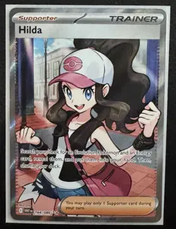Hilda 164/086 Full Art Ultra Rare White Flare Pokemon TCG Trainer Card NM - Image 1