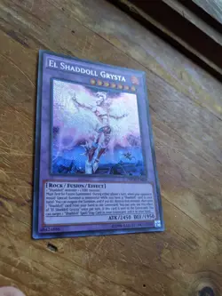 Yugioh El Shaddoll Grysta NECH-EN048 Secret Rare Altered Art U-V-Oh! - Image 2