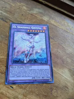 Yugioh El Shaddoll Grysta NECH-EN048 Secret Rare Altered Art U-V-Oh! - Image 3