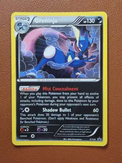 Greninja 2014 Pokemon XY Series Black Star Promo Holo XY24 Card LP - Image 1