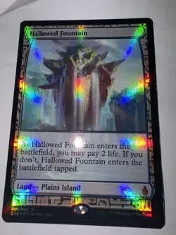 MTG Hallowed Fountain Battle for Zendikar Expeditions 004/045 Foil Mythic - Image 1