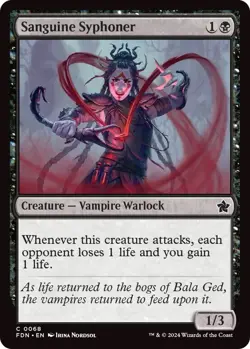 MTG - Sanguine Syphoner - NM - Foundations (FDN) - 68 - Image 1