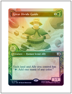 Great Divide Guide, Showcase Art, Foil, Avatar, Magic MTG NM - Image 1