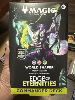 MTG Magic The Gathering Edge of Eternities Commander Deck WORLD SHAPER - Sealed - Image 1