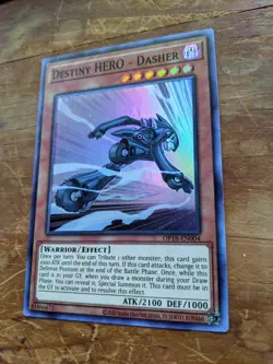 Destiny HERO - Dasher OP18-EN004 Altered Art Yugioh U-V-Oh - Image 3
