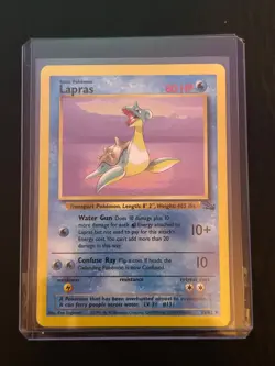 Pokemon TCG - Lapras - 25/62 - Rare Unlimited - Fossil Unlimited [Near Mint] - Image 1