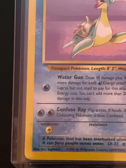 Pokemon TCG - Lapras - 25/62 - Rare Unlimited - Fossil Unlimited [Near Mint] - Image 5