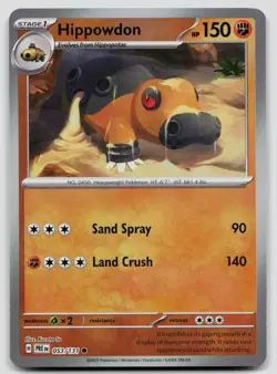 Hippowdon 053/131 Prismatic Evolutions Master Ball Pokemon NM - Image 1