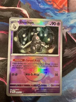 Dusclops 036/131 (Master ball Reverse Holo) SV Prismatic Evolutions Pokemon - NM - Image 1