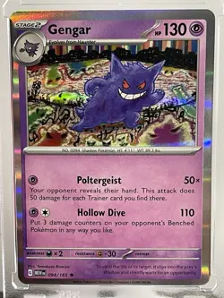 Pokemon TCG Gengar 094/165 Scarlet & Violet 151 Cosmos Holo Sam's Club Exclusive - Image 1