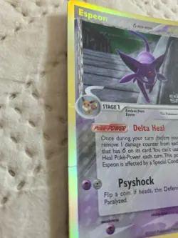 Espeon 4/113 Reverse Holo Foil Rare EX Delta Species Stamped Pokemon - Image 3