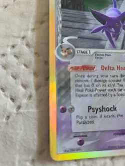 Espeon 4/113 Reverse Holo Foil Rare EX Delta Species Stamped Pokemon - Image 4