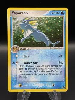 Vaporeon 6/17 POP Series 3 Holo Rare Stage 1 70 HP 2006 Pokemon TCG LP+ - Image 1