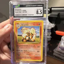 The Pokemon Company CGC 8.5 1999 Arcanine 023/102 Base Set Regular EN - Image 1