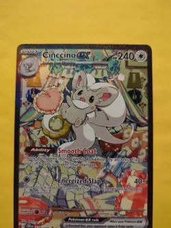 Pokemon Chaos Rising Cinccino ex Special Illustration Rare 119/086 SIR Centered - Image 2