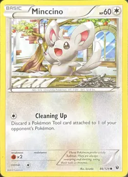 Minccino 86/124 Common Fates Collide Pokemon Lightly Played - Image 1