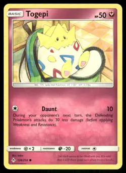 Togepi 136/214 Common Unbroken Bonds Pokemon Near Mint - Image 1