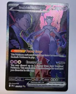 Pokemon TCG Destined Rivals Team Rockets Mewtwo EX Card 231/182 NM Condition - Image 2