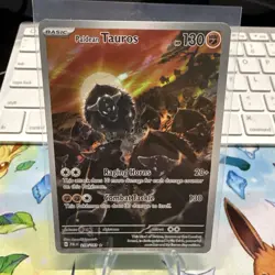 Pokemon TCG Paldean Tauros Holo Card Scarlet & Violet Paldea Evolved 218/193 - Image 1